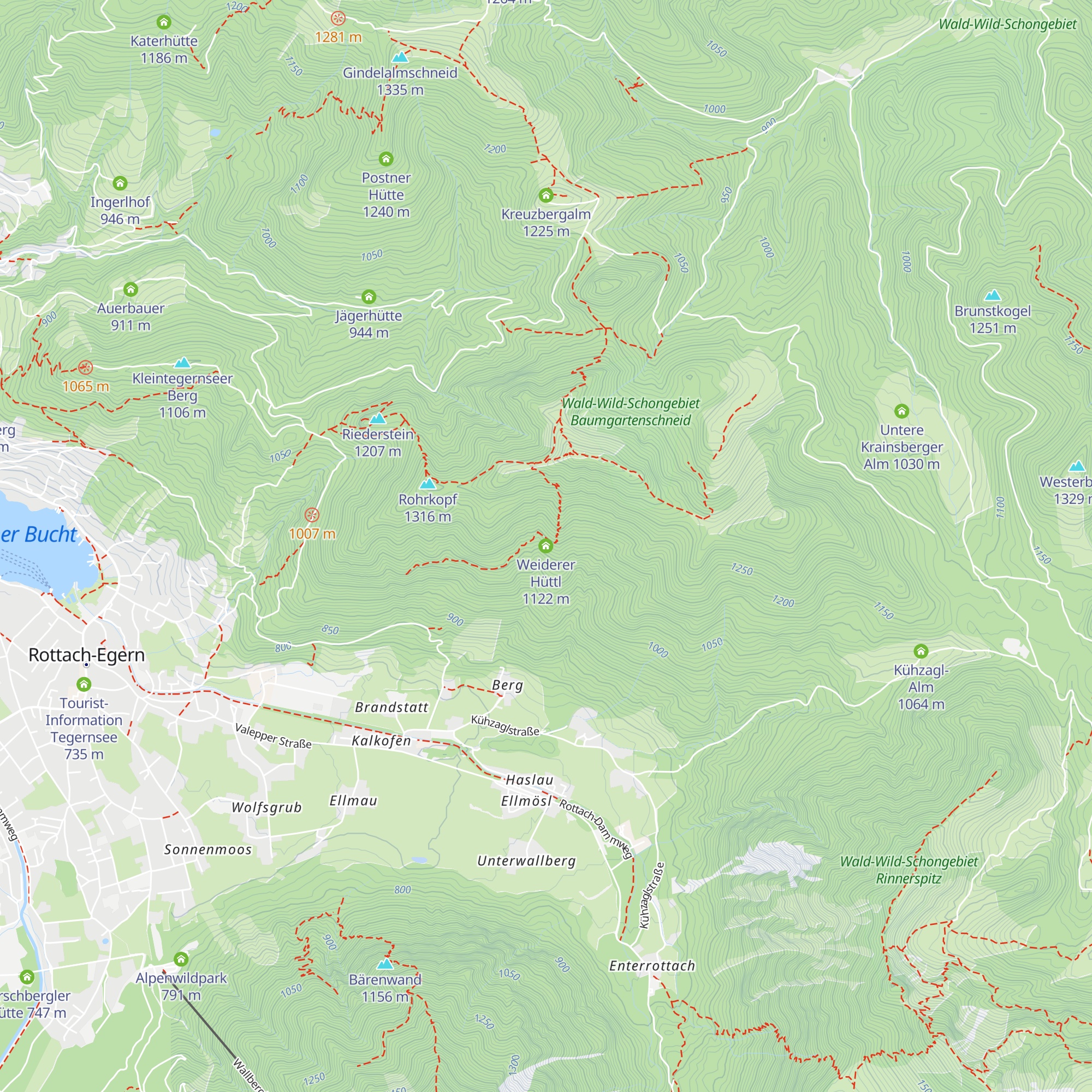 Weiderer Hüttl map