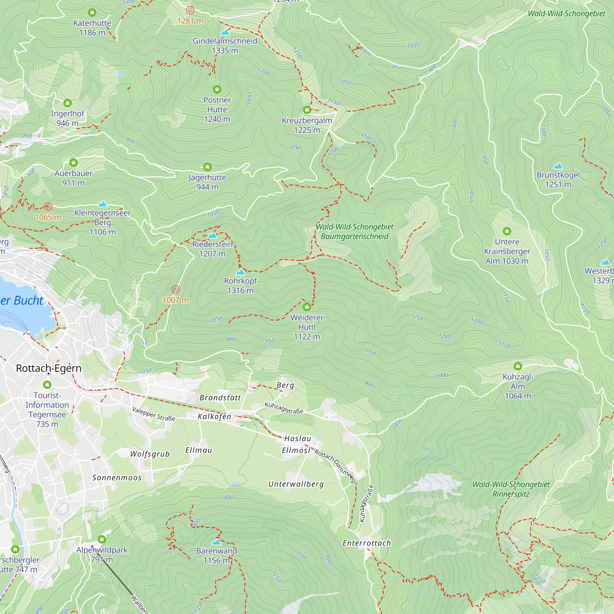 Weiderer Hüttl map