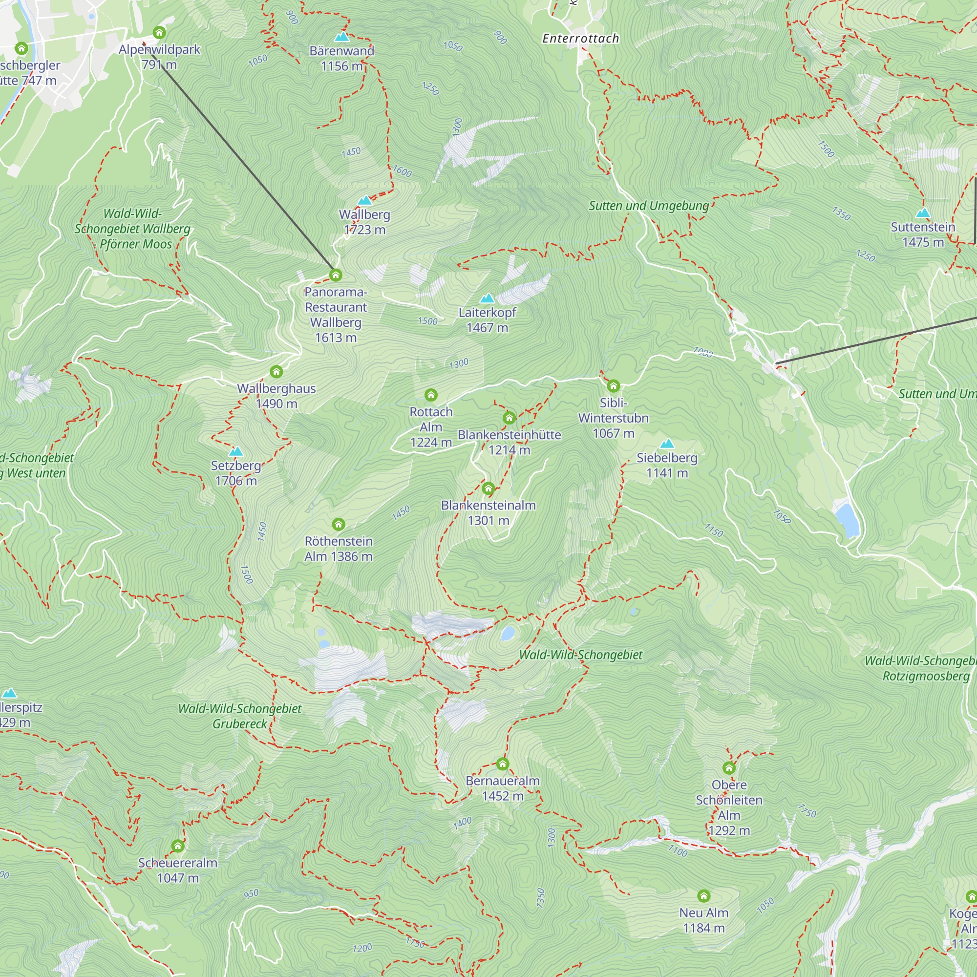 Blankensteinalm map