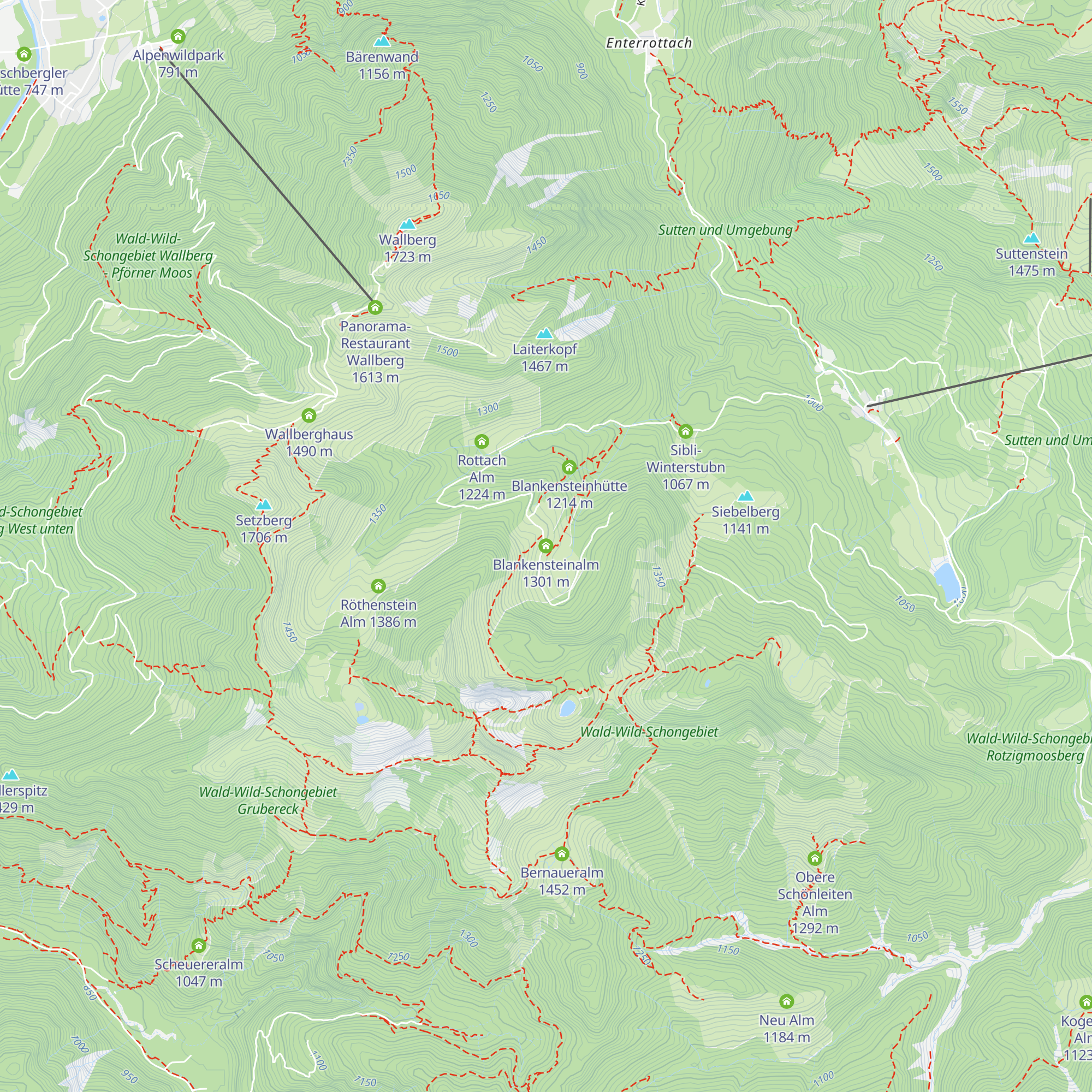 Blankensteinalm map