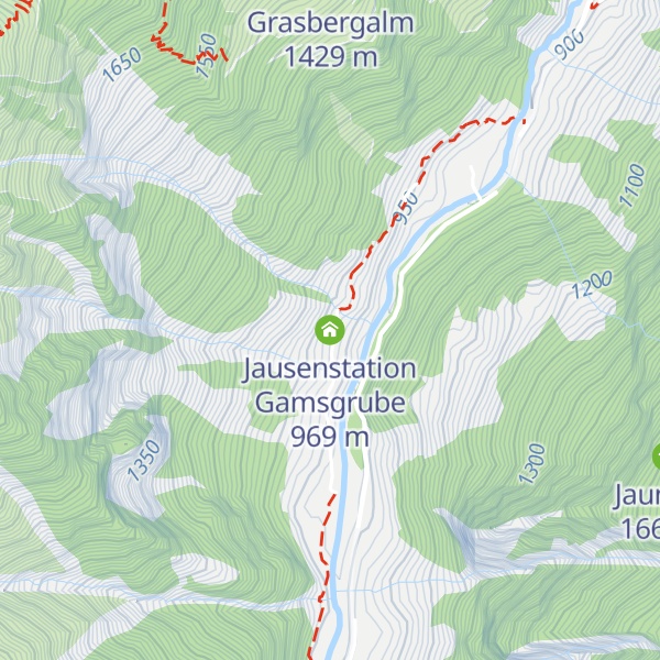 Map of Jausenstation Gamsgrube