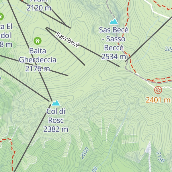 Map of Rifugio Belvedere