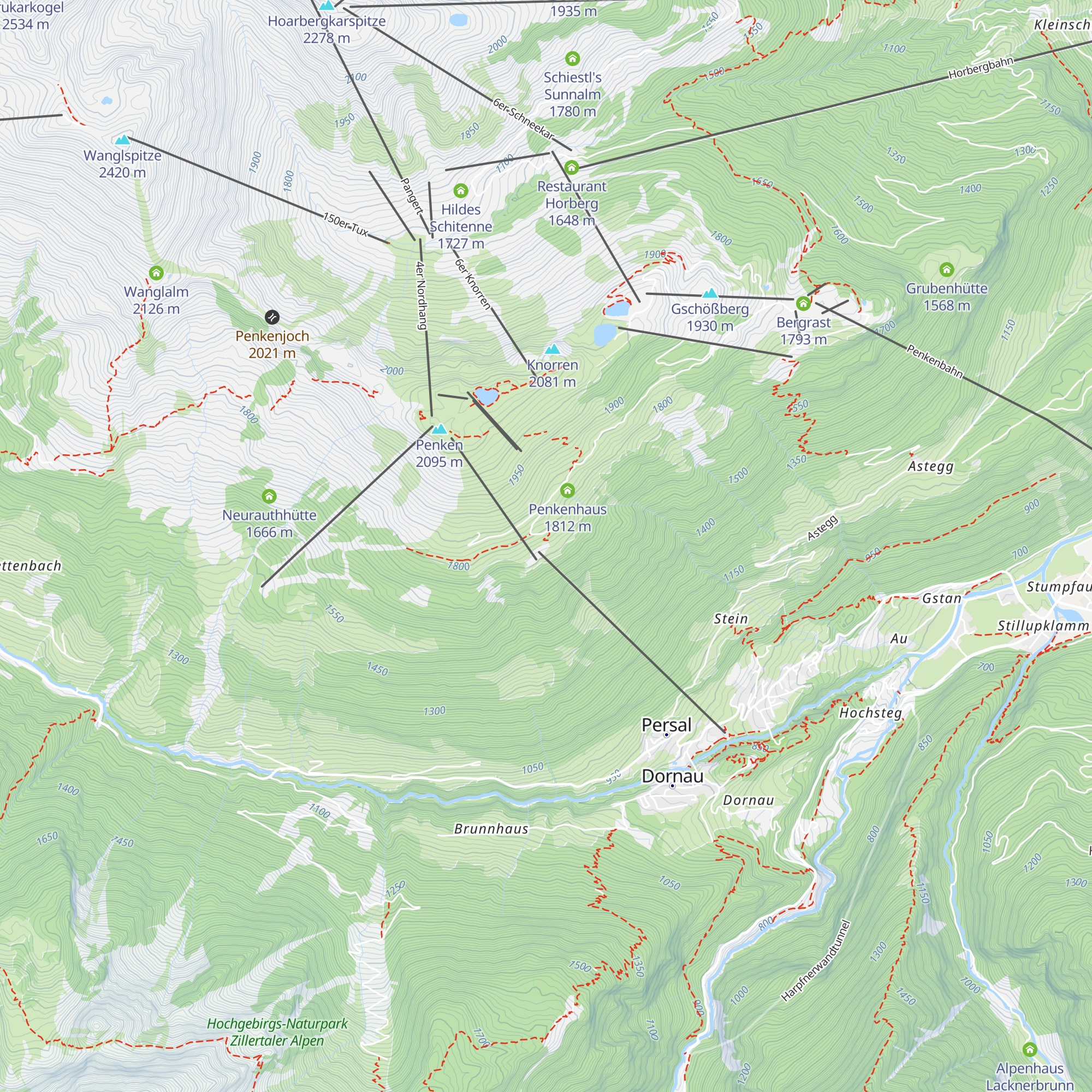 Almstüberl map