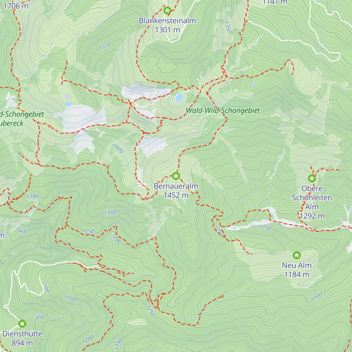 Bernaueralm map