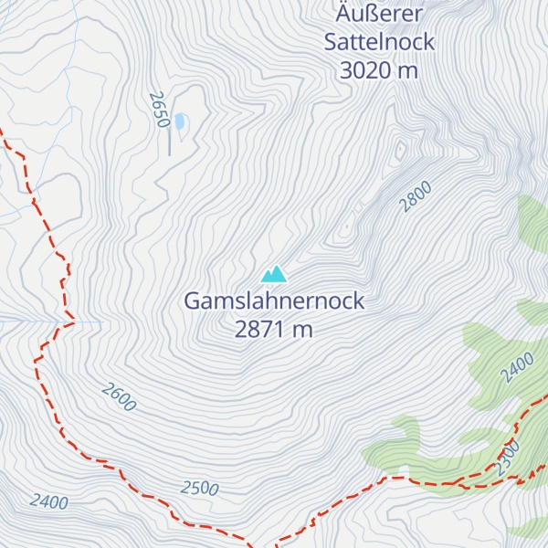 Map of Gamslahnernock