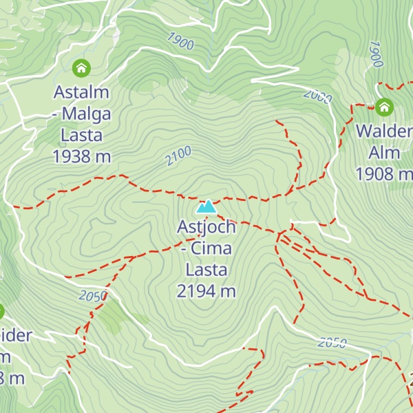Map of Astjoch - Cima Lasta