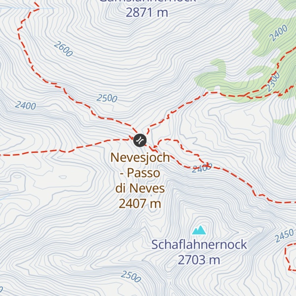 Map of Chemnitzer Hütte - Rifugio Porro