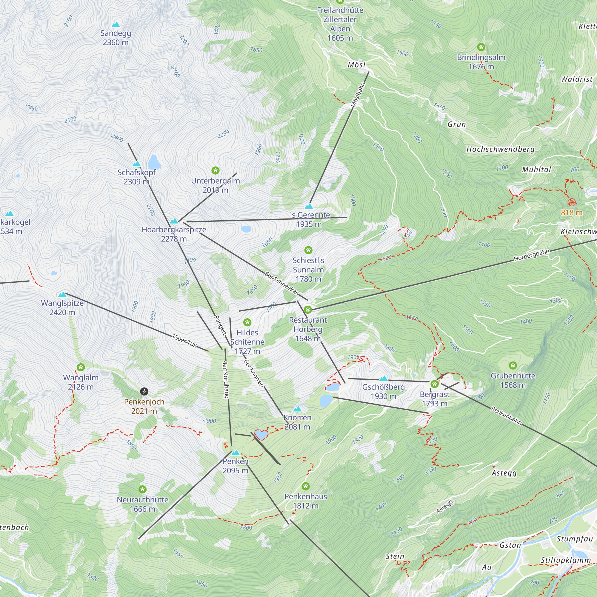 Kressbrunnalm map