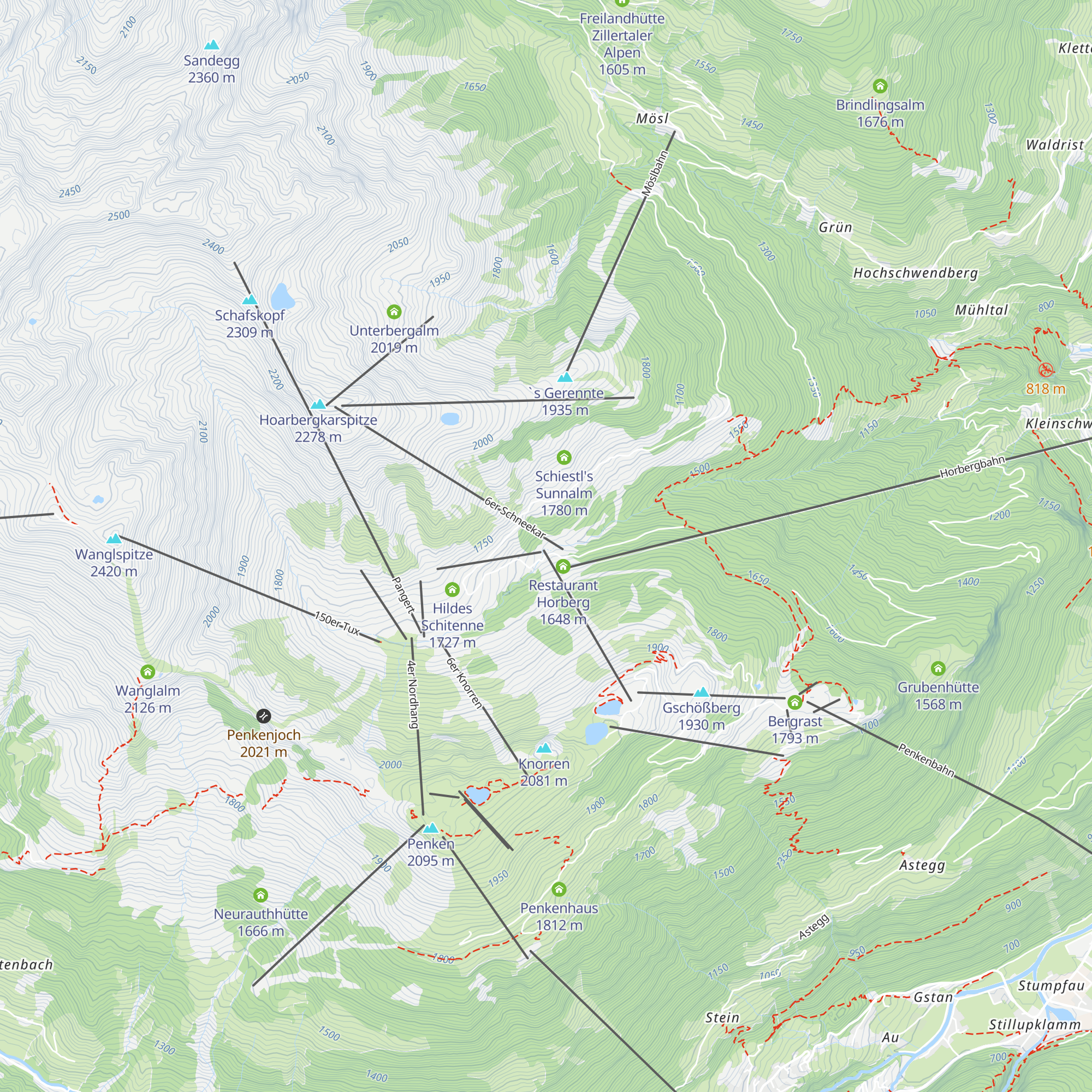 Kressbrunnalm map