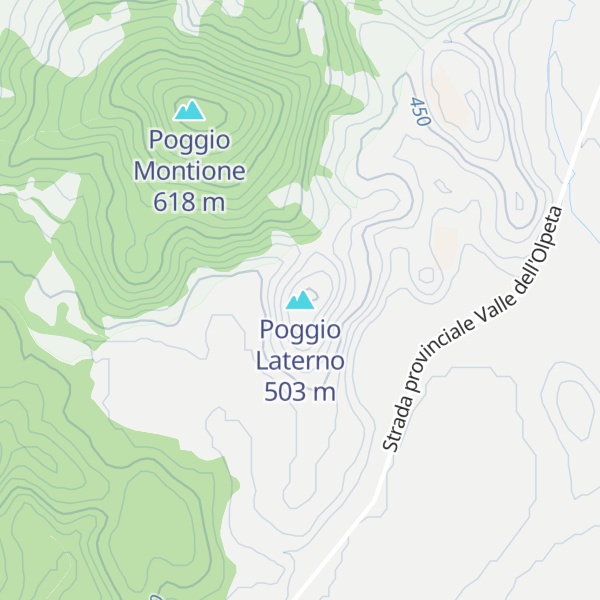 Map of Poggio Laterno