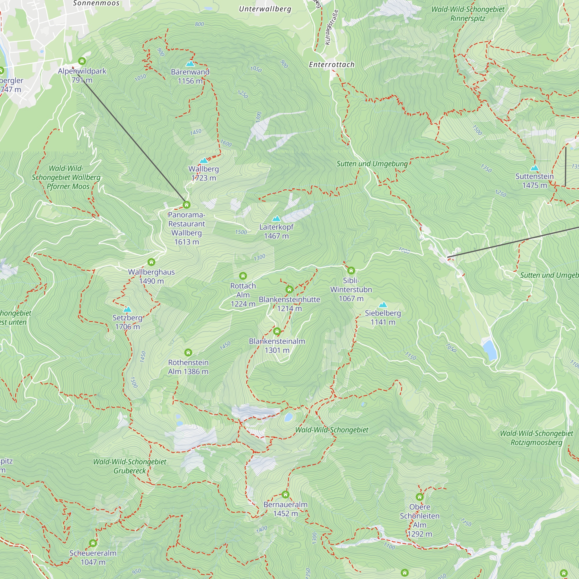Blankensteinhütte map