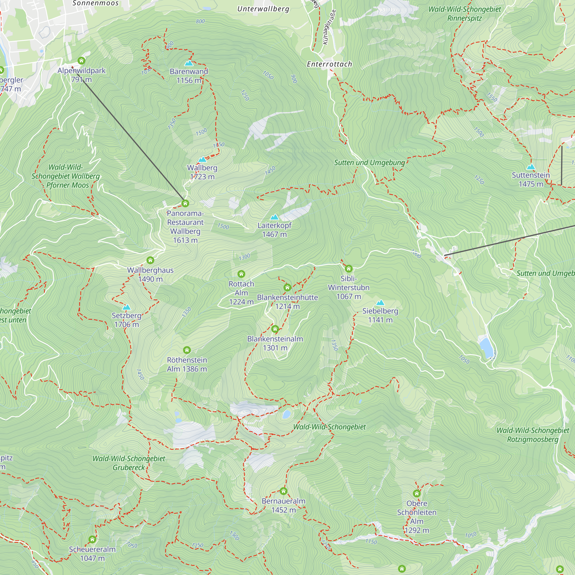 Blankensteinhütte map