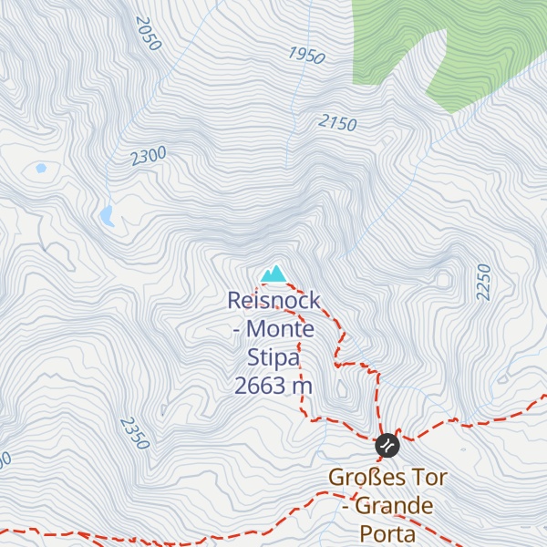 Map of Reisnock - Monte Stipa