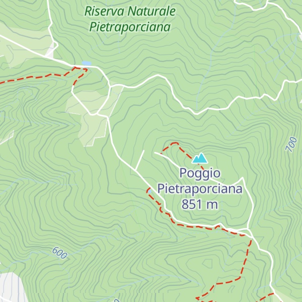 Map of Rifugio Pietraporciana