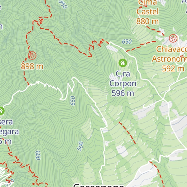 Map of Agiturismo Casera Bottò