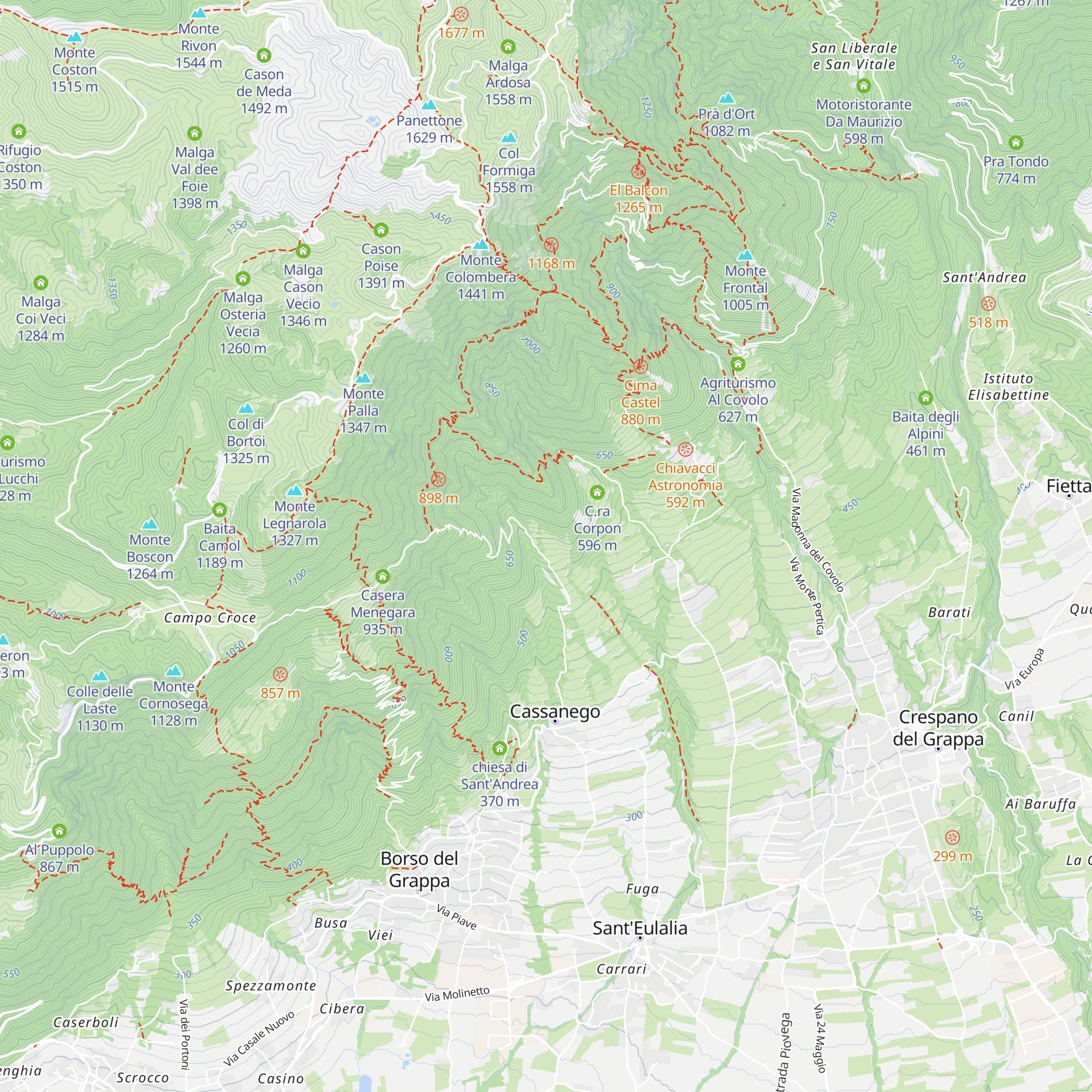Agiturismo Casera Bottò map