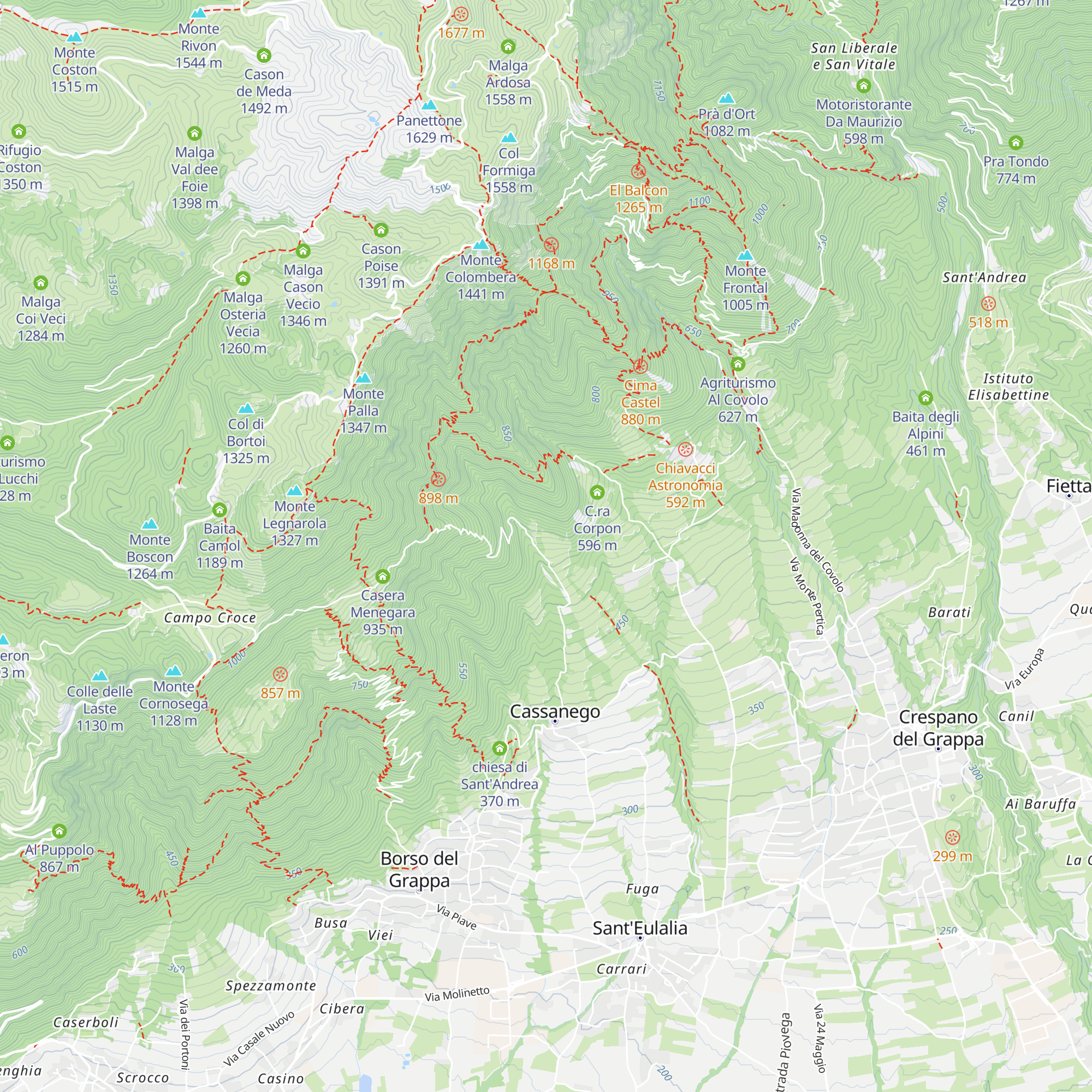 Agiturismo Casera Bottò map