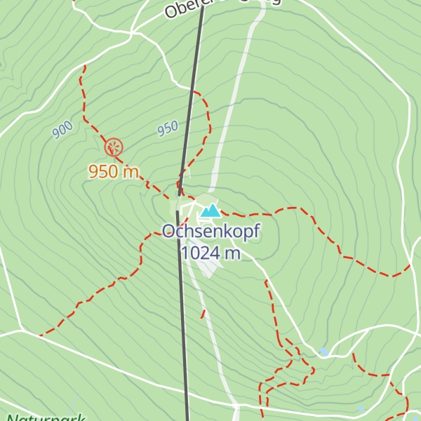 Map of Ochsenkopf