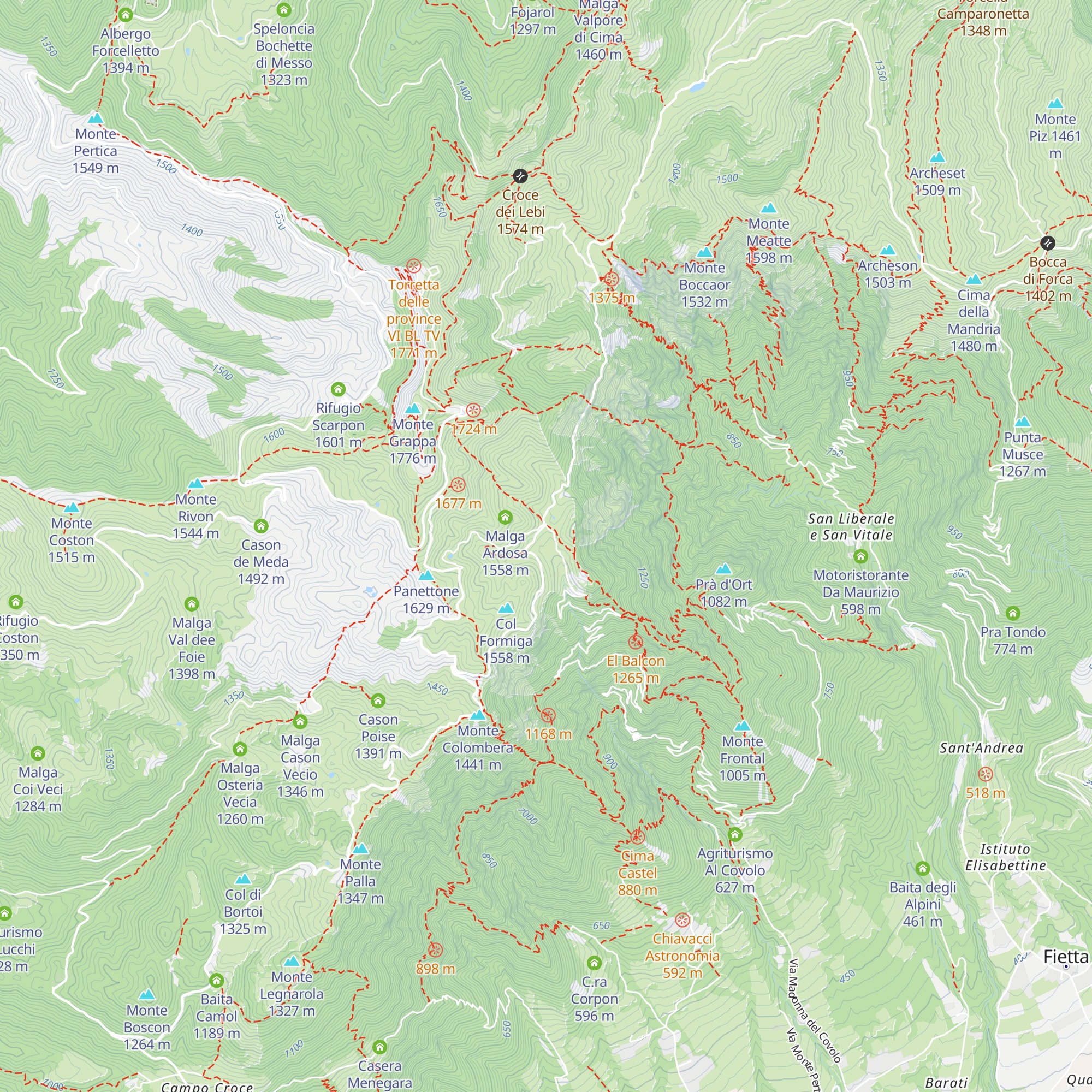 Rifugio Ardosetta map