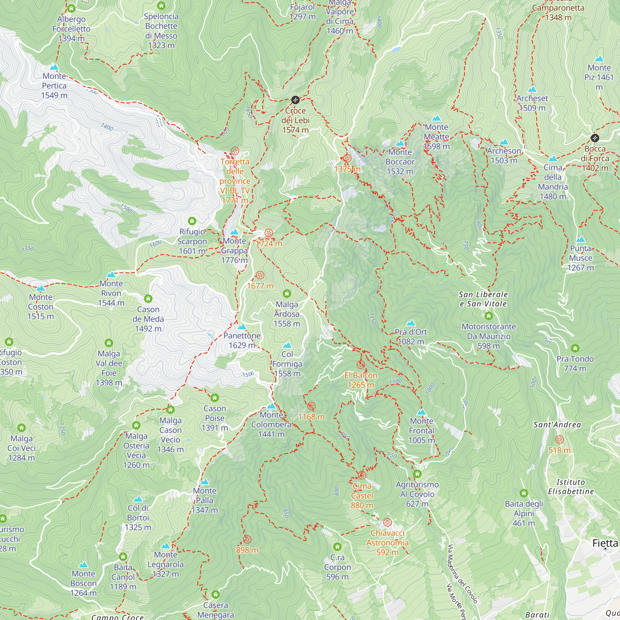 Rifugio Ardosetta map