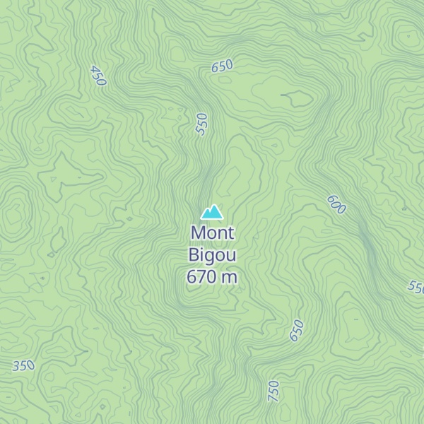 Map of Mont Bigou