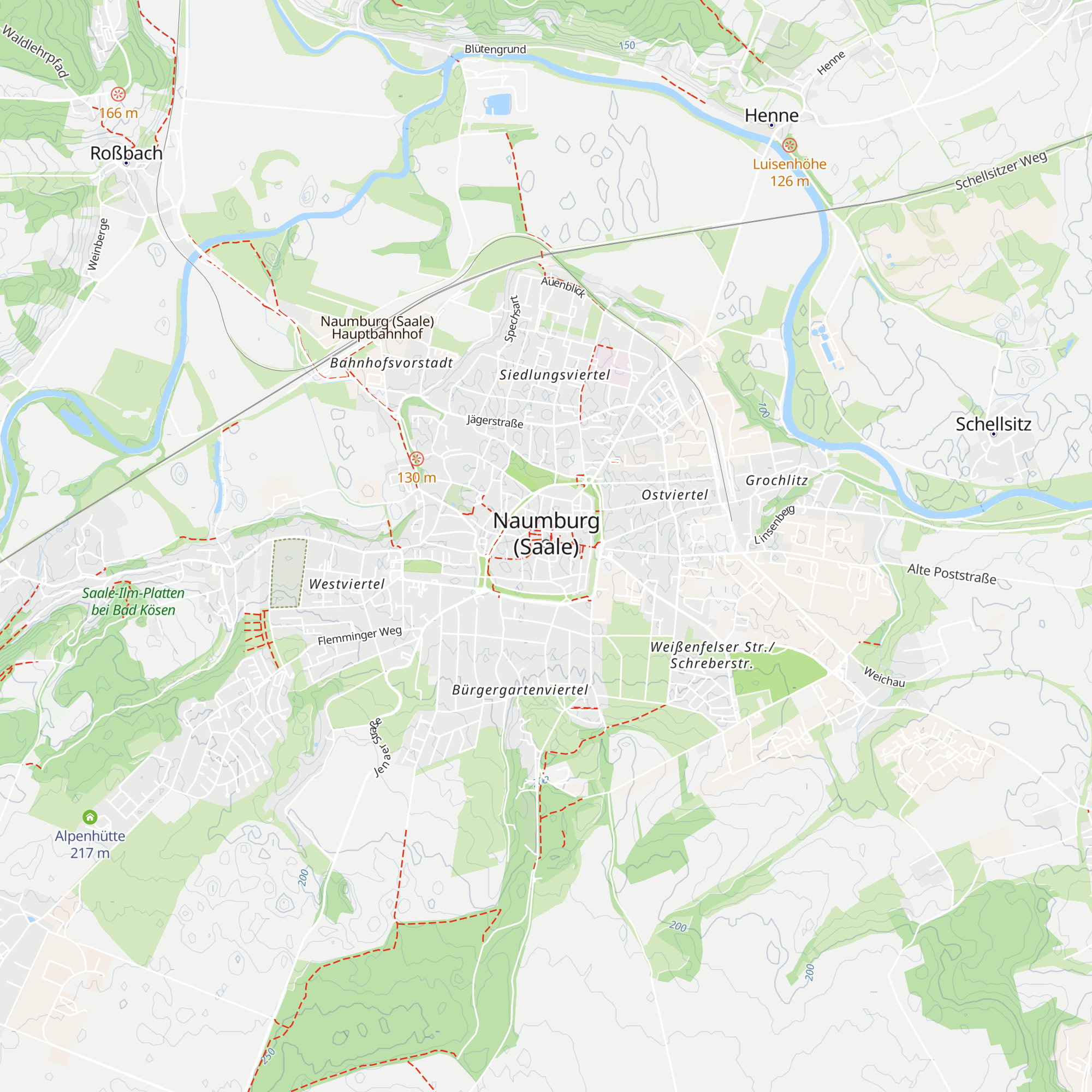Stadtinformation Naumburg map