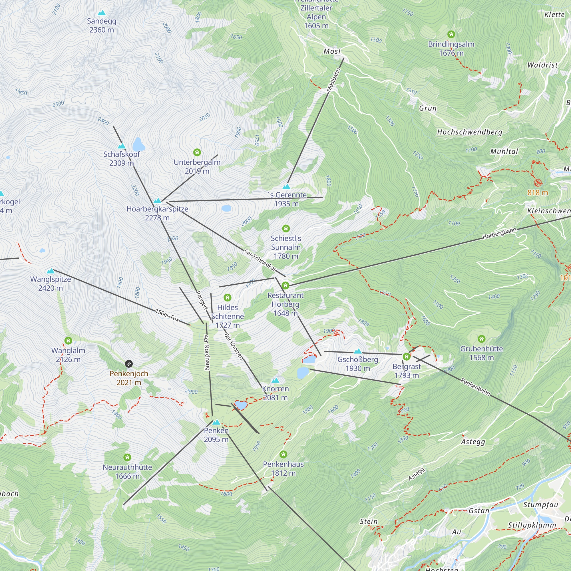 Restaurant Horberg map