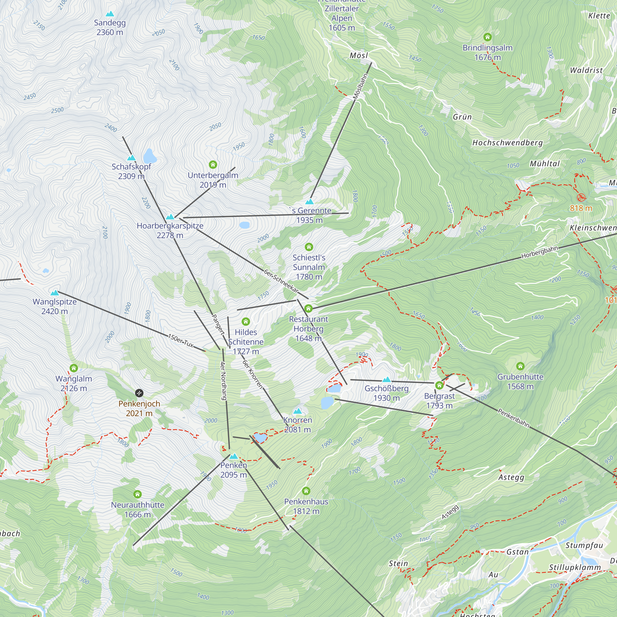 Restaurant Horberg map