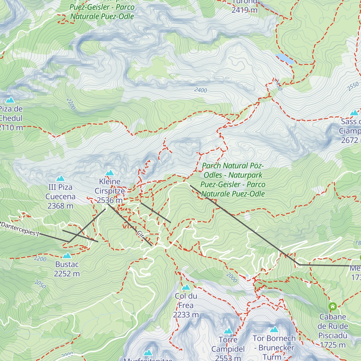 Rifugio Jimmy map