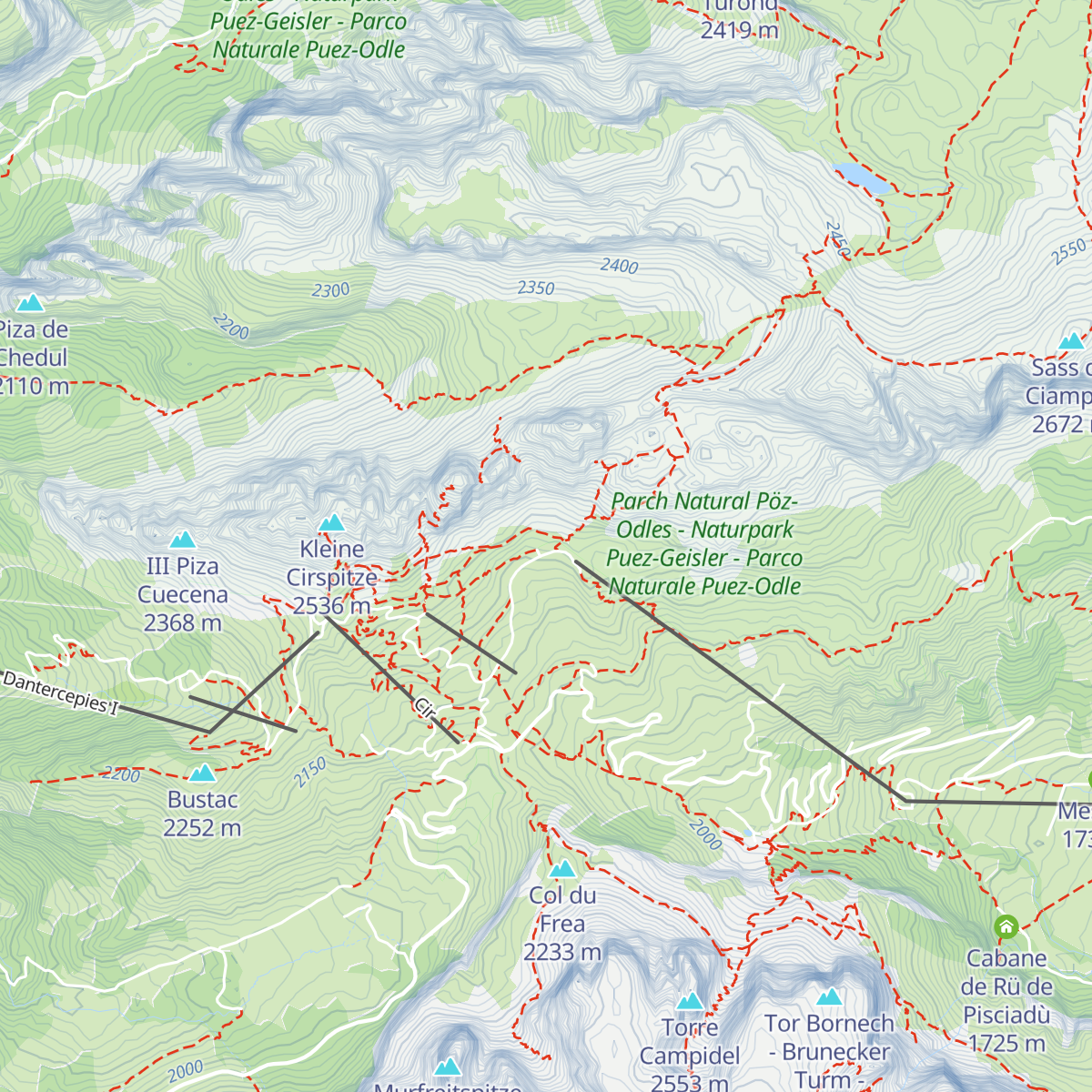 Rifugio Jimmy map