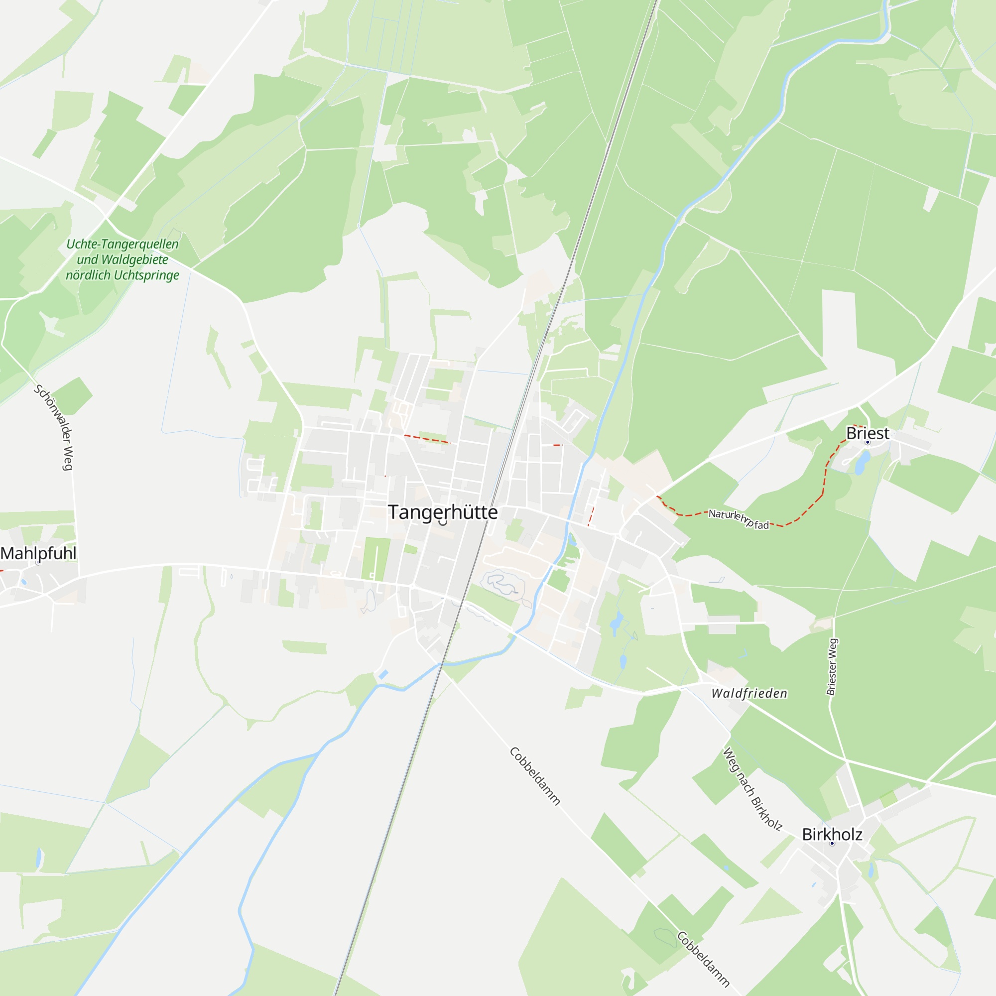Tangerhütte ESTW-A map