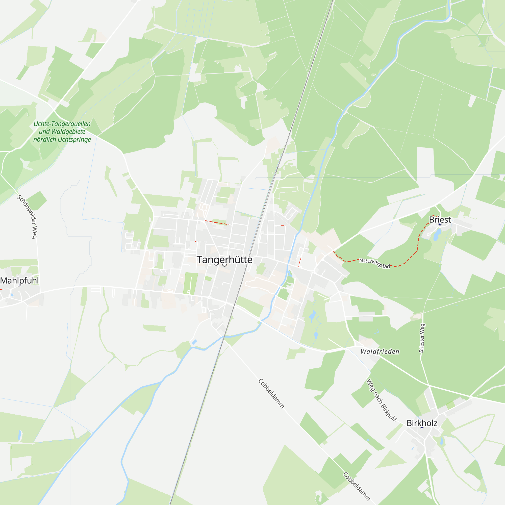 Tangerhütte ESTW-A map