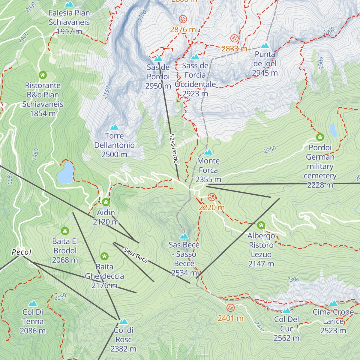 Bar Funivia map