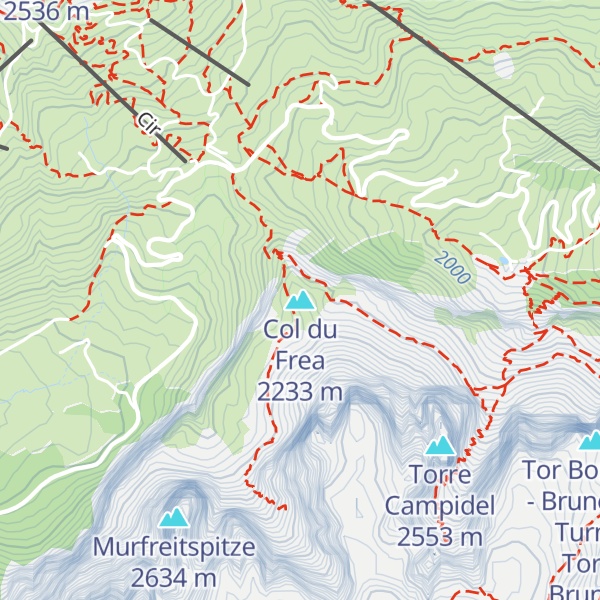 Map of Col du Frea