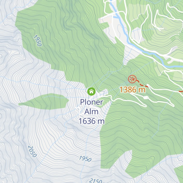 Map of Ploner Alm