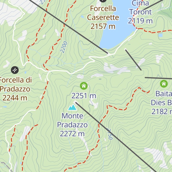 Map of Rifugio Laresei