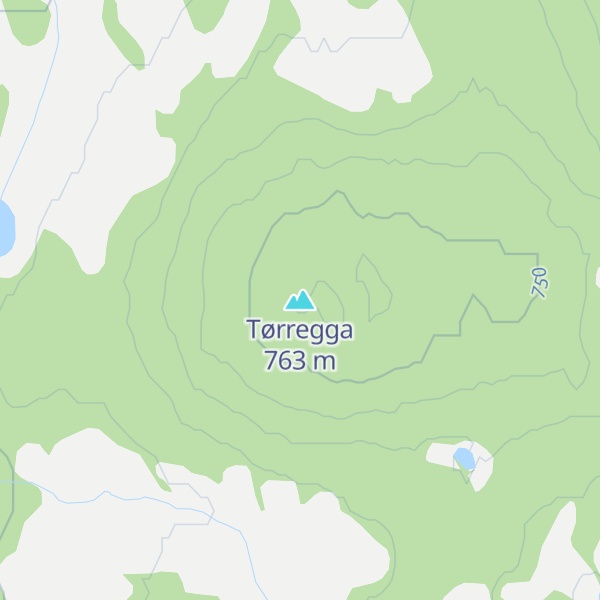 Map of Tørregga