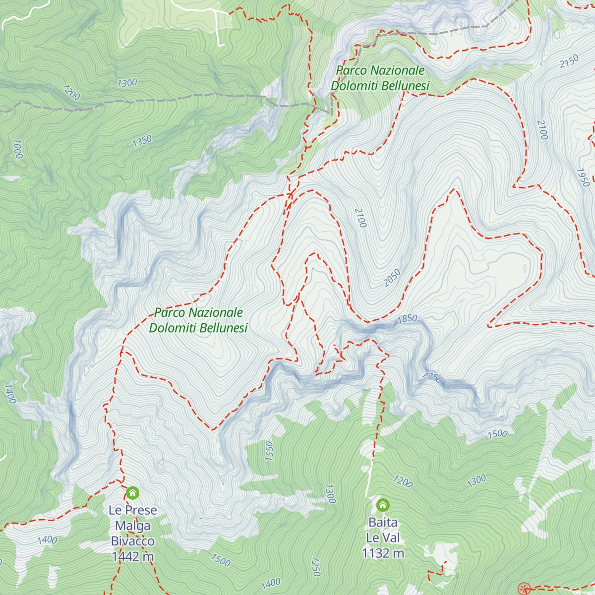 Malga Bivacco Monsampiano map
