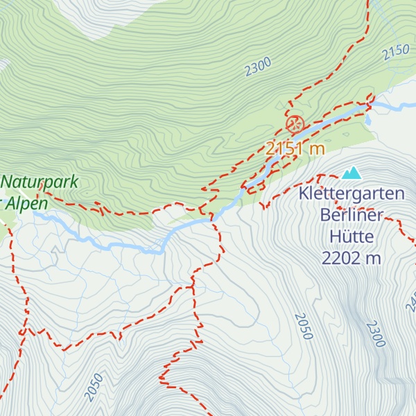 Map of Berliner Hütte