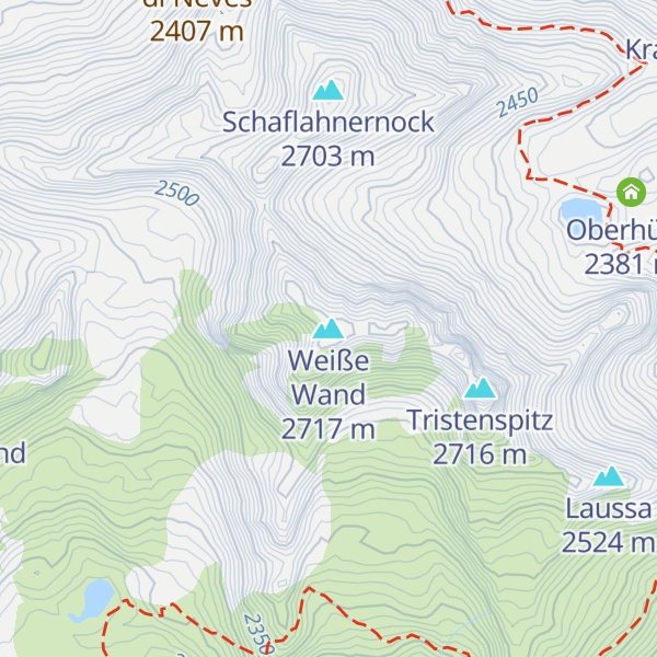Map of Weiße Wand