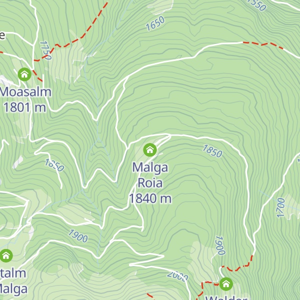 Map of Malga Roia