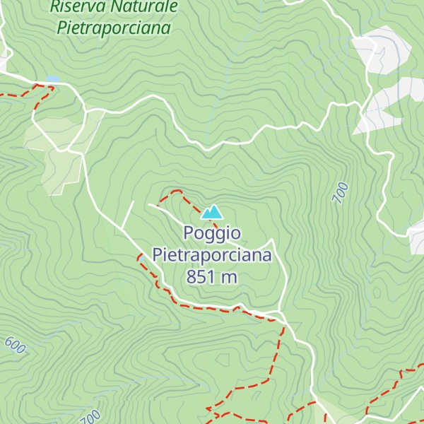 Map of Poggio Pietraporciana