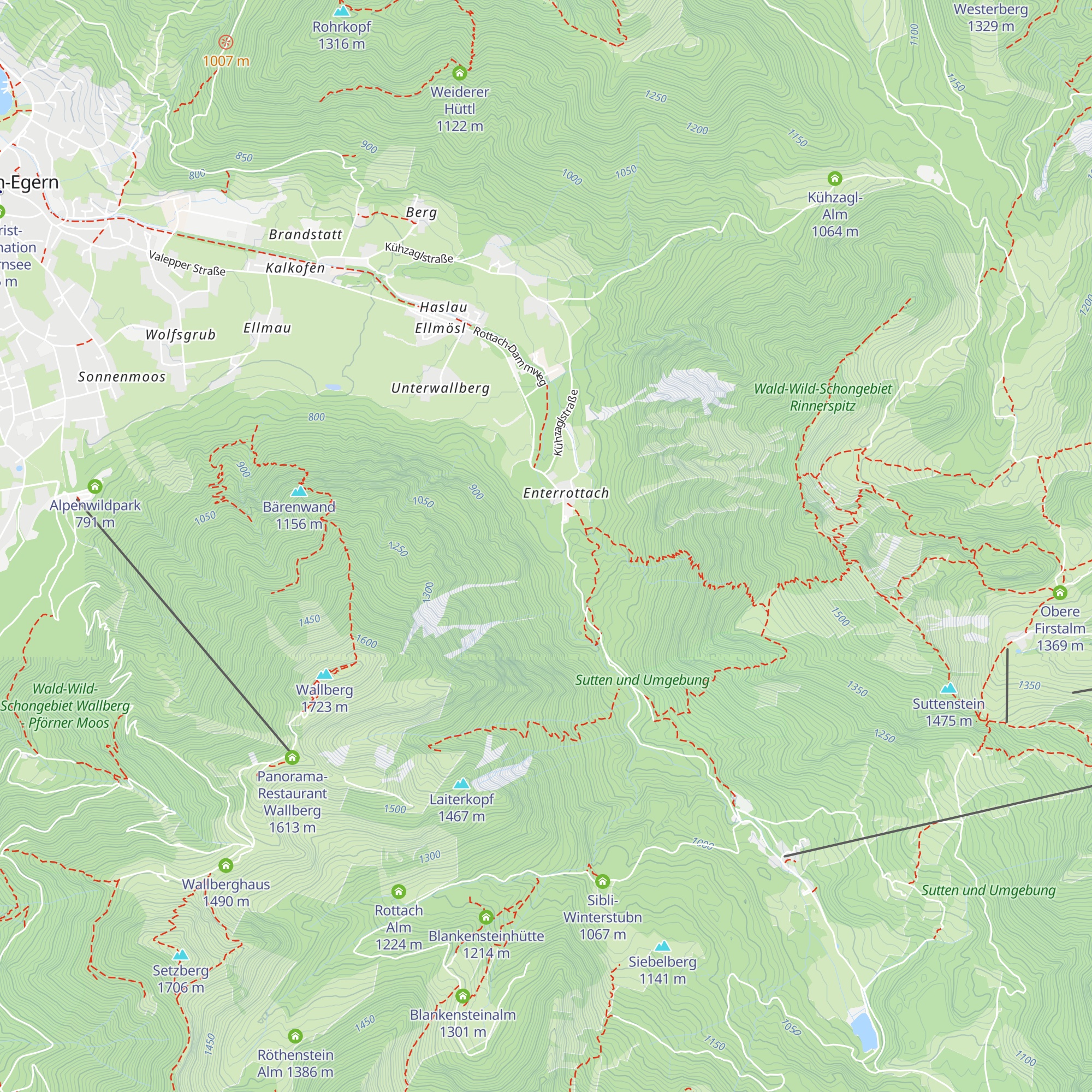 Menzinger Hütte map