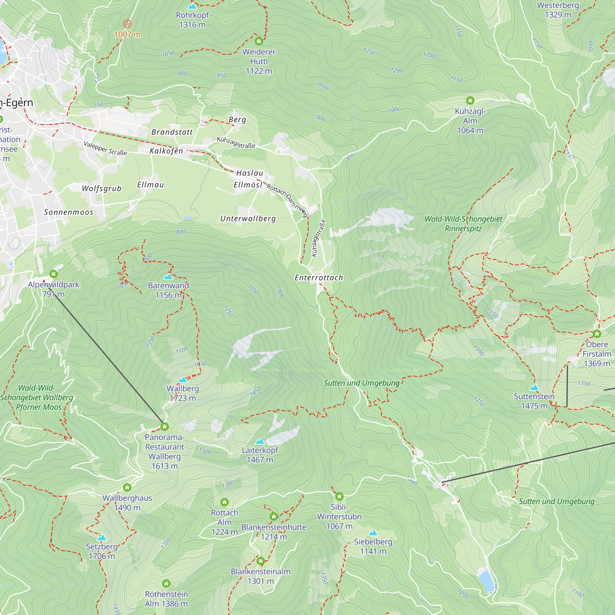 Menzinger Hütte map