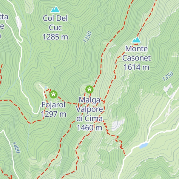 Map of Malga Valpore di Cima