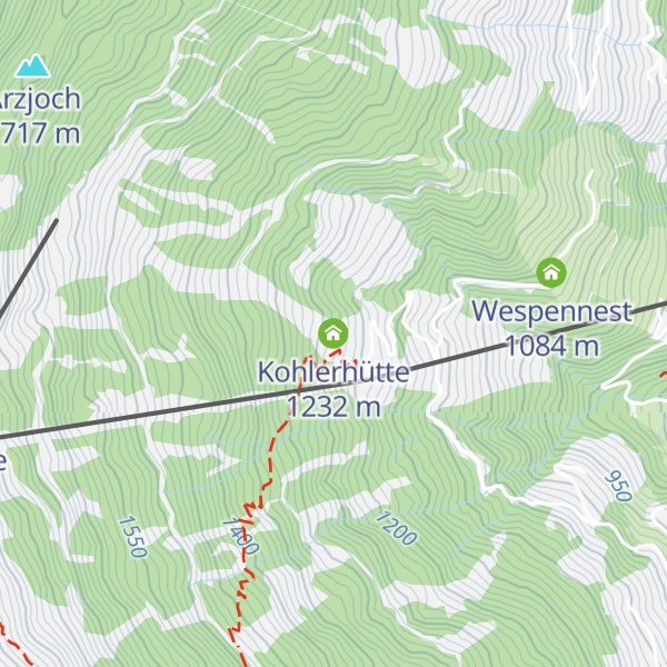 Map of Kohlerhütte
