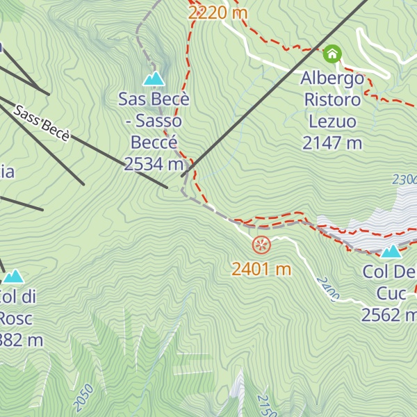 Map of Rifugio Fredarola Harbor