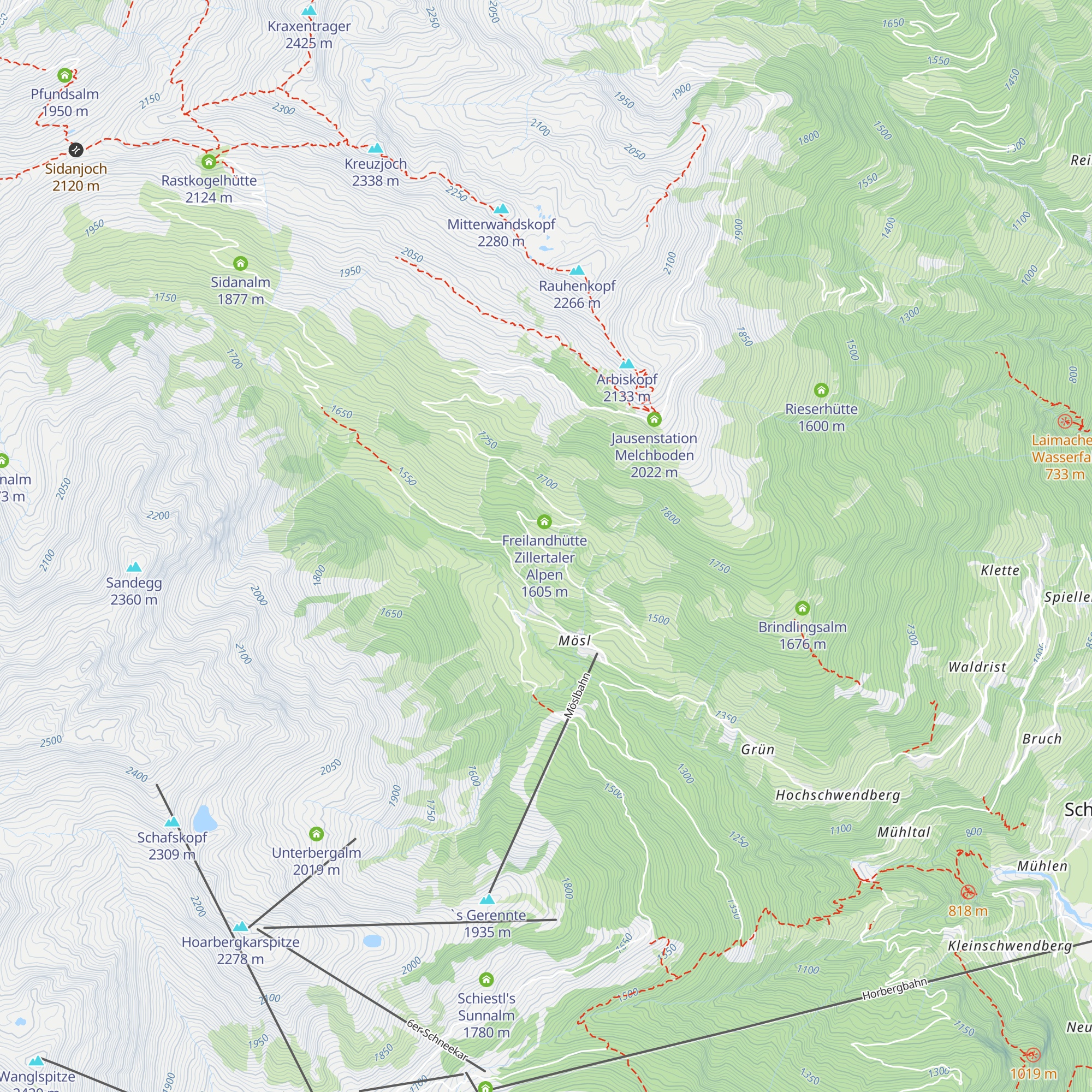 Villa Chalet Simonhütte map