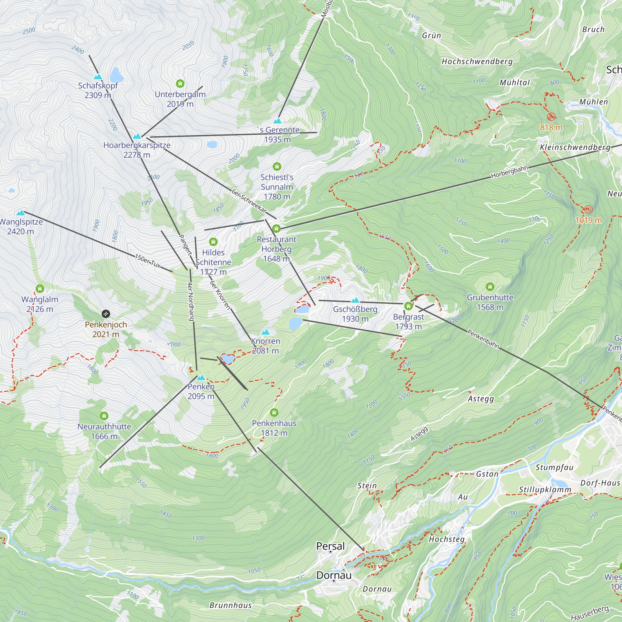 Kasermandl am Penken map