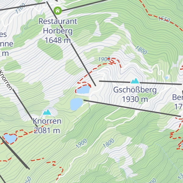 Map of Kasermandl am Penken